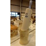 Ceramic rolling pin and a Tetley Crown Devon Coronation Beer tankard