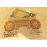 36 uncirculated Page £1 notes some in sequence and 1 ten shilling note
