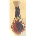 Moorcroft Ruby Red vase,