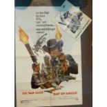 One sheet USA poster and original press book of the classic movie Day of Anger 1969