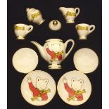 Limited Edition Rupert Bear miniature boxed tea set