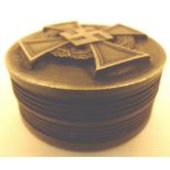 Brass snuff box with Swastika