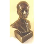 Brass Hitler bust,