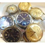 Collection of mechanical movement wristwatch heads