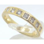 18ct gold diamond band, RRP £1000,