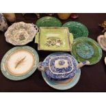 Mixed ceramics including Worcester and Wedgwood examples