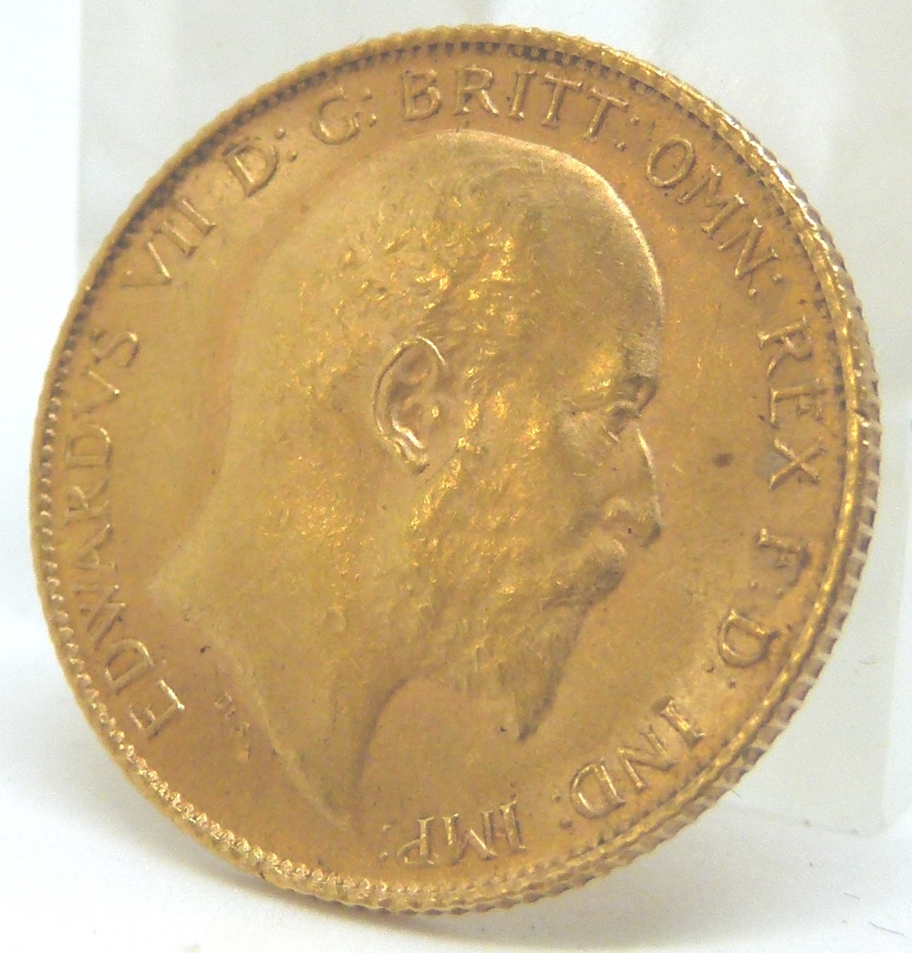 Edward VII half sovereign dated 1906