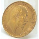 Edward VII half sovereign dated 1906