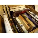 Collection of paper and hardback books including many first editions