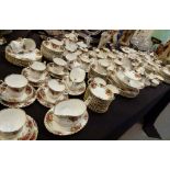 Approximately 250 pieces of first quality Royal Albert Old Country Roses tea and dinner ware