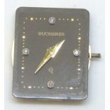 Bucherer ladies quartz wristwatch movement with diamond set dial