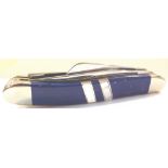 Case XX triple bladed Lapis Lazuli and mother of pearl pocket knife