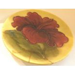 Moorcroft Yellow Hibiscus pin dish,