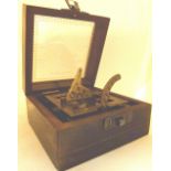 Boxed sundial compass, marked Dolland,