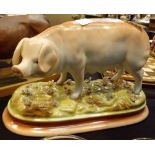 Continental pig on a ceramic base