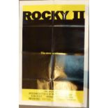 Original one sheet USA poster of Rocky II and rare press photograph book