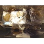 Box of British half pence coins