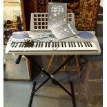 Yamaha bass boost electric organ with stand
