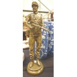 Brass figurine of a soldier,