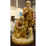 Royal Dux figural pair