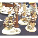 Five Hummel figurines,