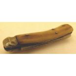 Saynor horn handled Shepherd's knife