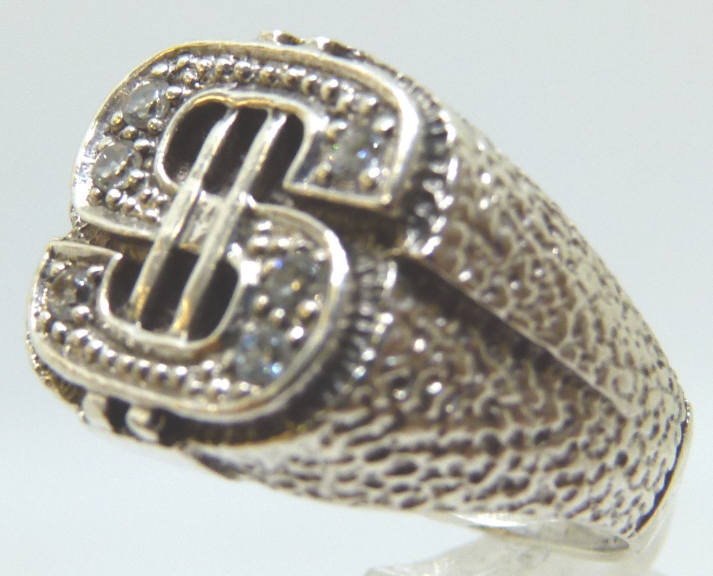 Silver dollar ring