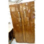 Large two door wardrobe with interior fittings,