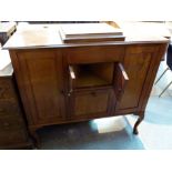 Large size vintage gramophone with side cupboards