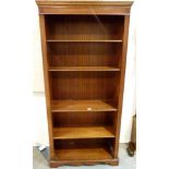 Mahogany bookcase with 4 shelves,