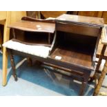 Collection of mixed furniture including cabinets & telephone table