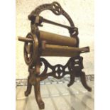 Vintage miniature mangle, H: 17 cm