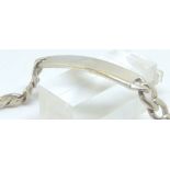 Sterling silver solid ID bracelet