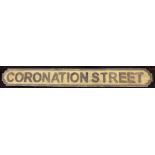 Coronation Street sign, L: 123 cm