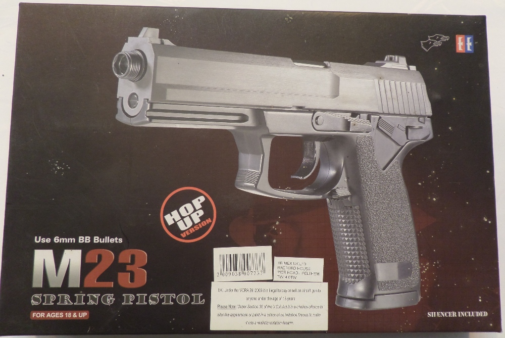 New boxed M23 spring pistol Airsoft BB gun