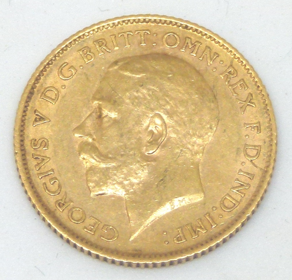 1912 George V half sovereign