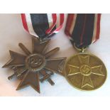 WWII pair of German medals,