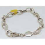 Sterling silver paperchain style bracelet