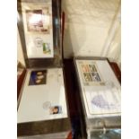 Four albums of British Royalty first day cover postage stamps