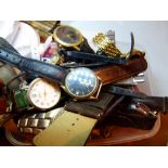 Box of mixed movement wristwatches