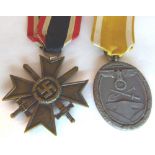 WWII pair of German medals,