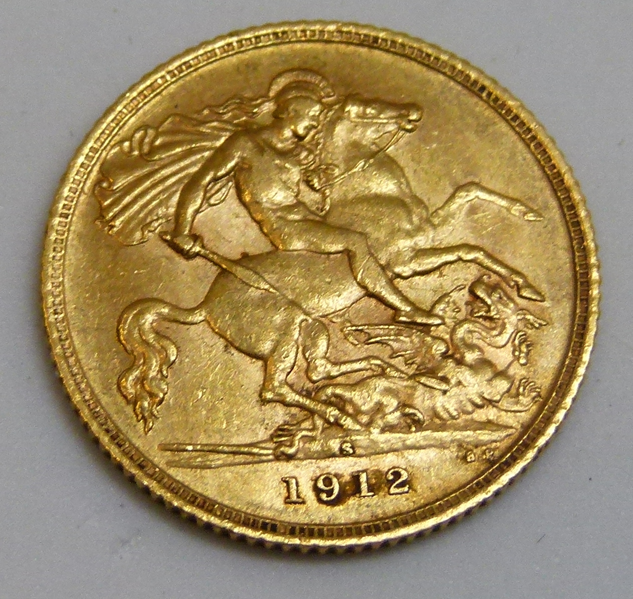 1912 George V half sovereign - Image 2 of 2