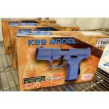 Three boxed unused K99 model airsoft BB pistols model number GBB-KA-17H