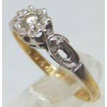 18ct solitaire diamond, 2.