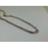 Sterling silver solid curb chain,