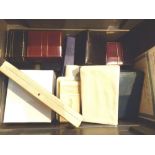 Box of mixed wristwatch boxes including Jager le Coultre