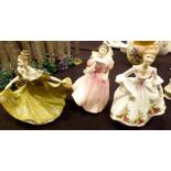 Three first quality Royal Doulton figures, Lynne HN 2329,