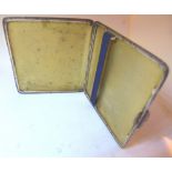 Hallmarked silver card/cigarette case 128g