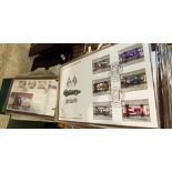 Two albums of worldwide transport related first day covers