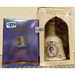 Two collectable boxed Bells whisky decanters 2000 and 1986